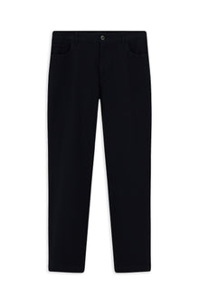 Koyu Lacivert Relaxed Fit Rahat Kesim Likralı Kanvas / Chino Pantolon