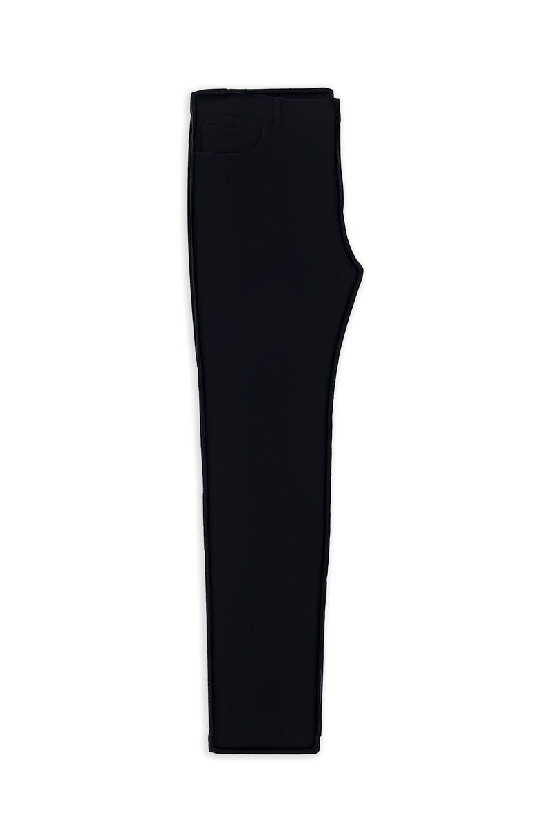Koyu Lacivert Relaxed Fit Rahat Kesim Likralı Kanvas / Chino Pantolon