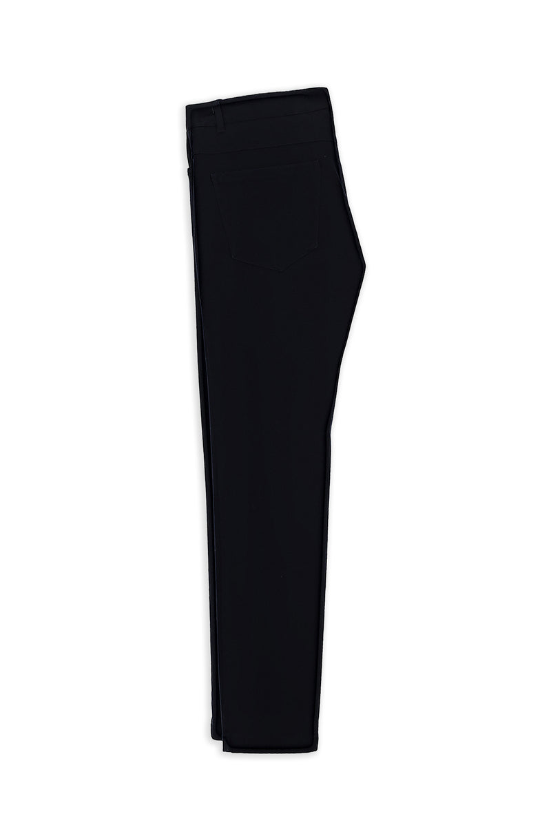 Koyu Lacivert Relaxed Fit Rahat Kesim Likralı Kanvas / Chino Pantolon