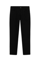 Siyah Regular Fit Lyocell Karışımlı Kanvas / Chino Pantolon