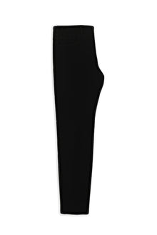 Siyah Regular Fit Lyocell Karışımlı Kanvas / Chino Pantolon
