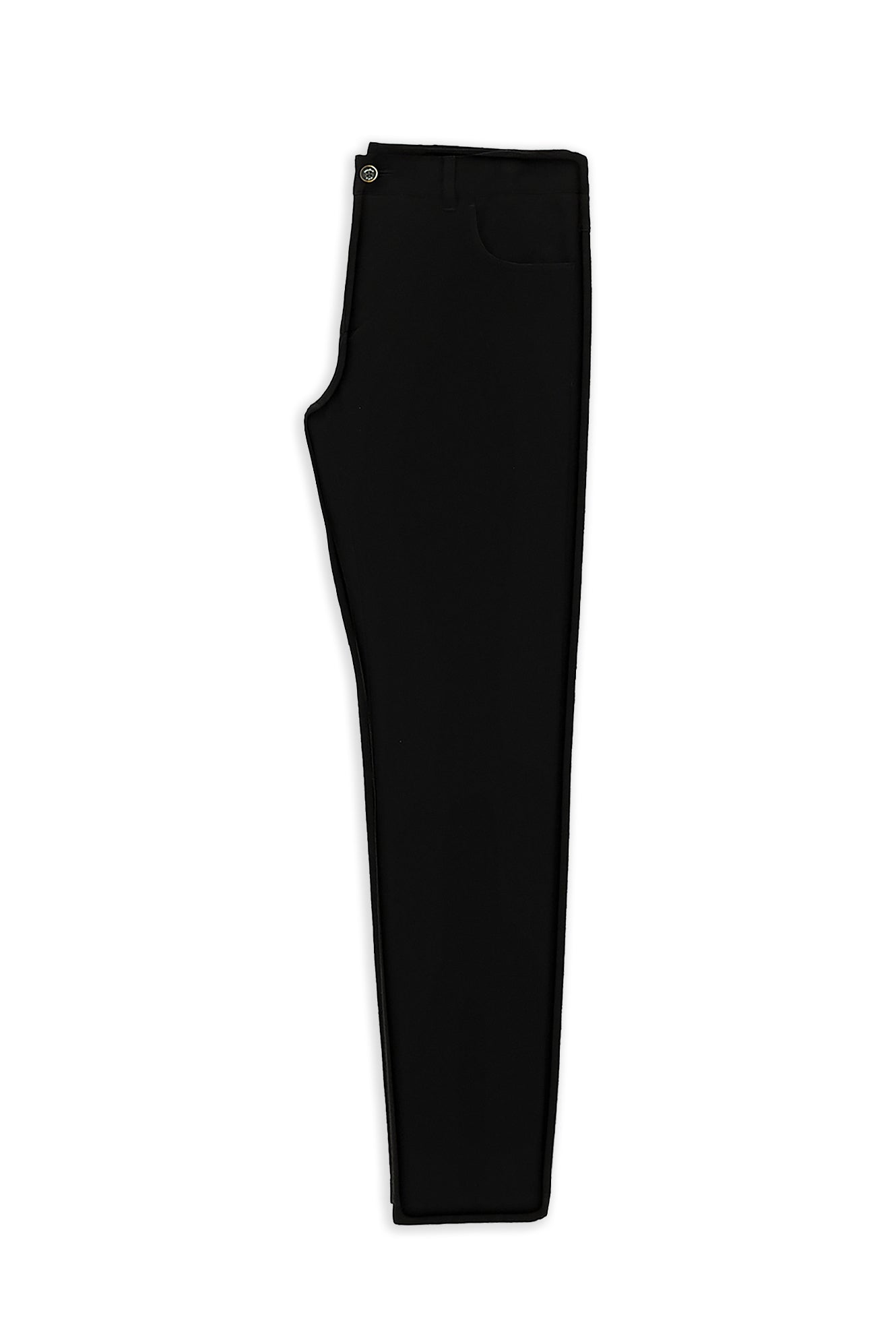 Siyah Regular Fit Lyocell Karışımlı Kanvas / Chino Pantolon