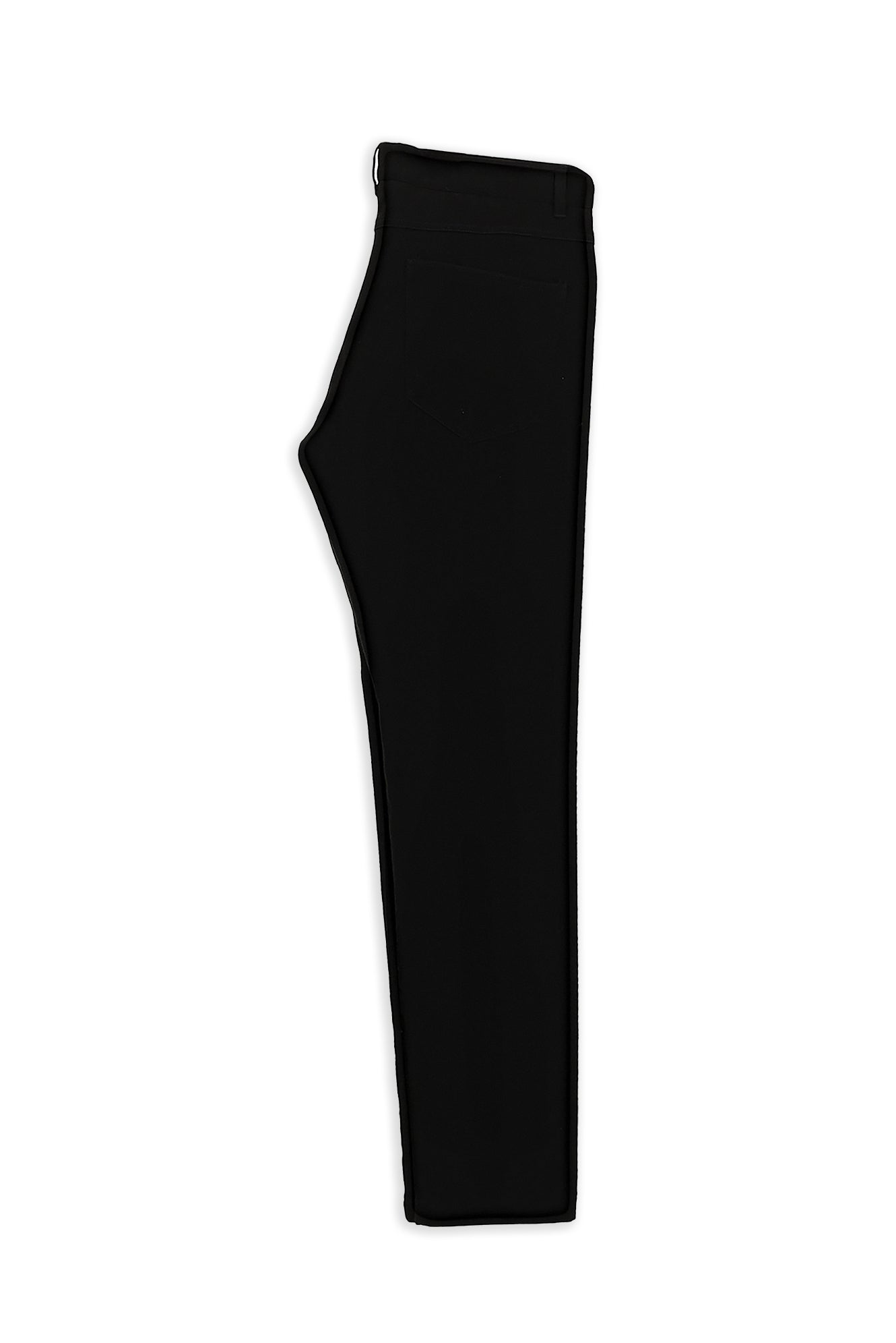 Siyah Regular Fit Lyocell Karışımlı Kanvas / Chino Pantolon