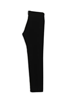 Siyah Regular Fit Lyocell Karışımlı Kanvas / Chino Pantolon