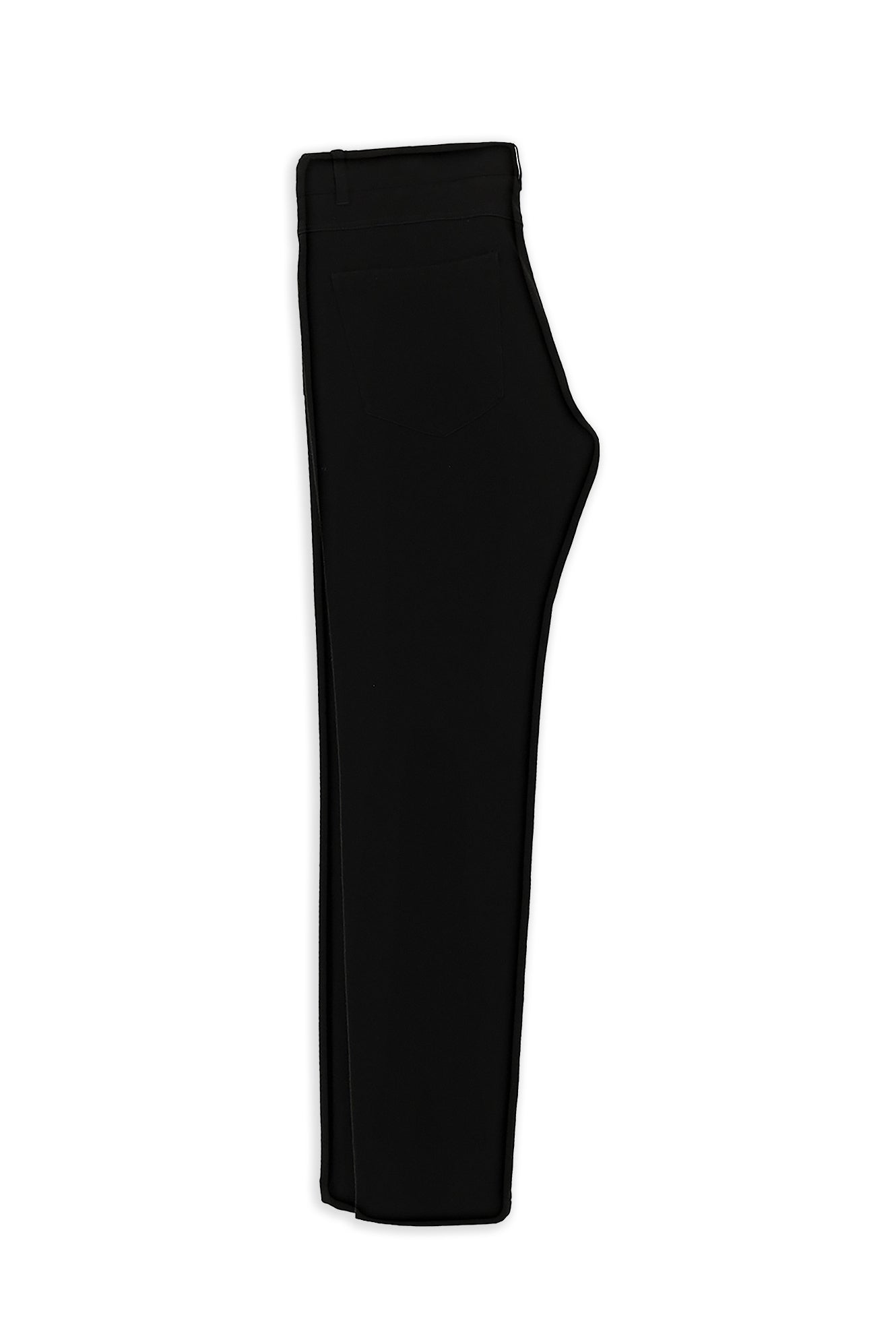 Siyah Regular Fit Lyocell Karışımlı Kanvas / Chino Pantolon