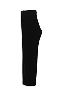 Siyah Regular Fit Lyocell Karışımlı Kanvas / Chino Pantolon