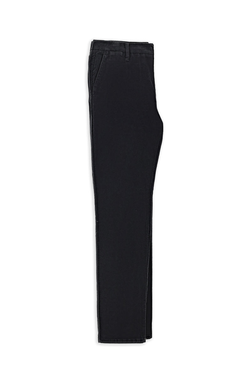 Koyu Lacivert Regular Fit Likralı Kadife Pantolon