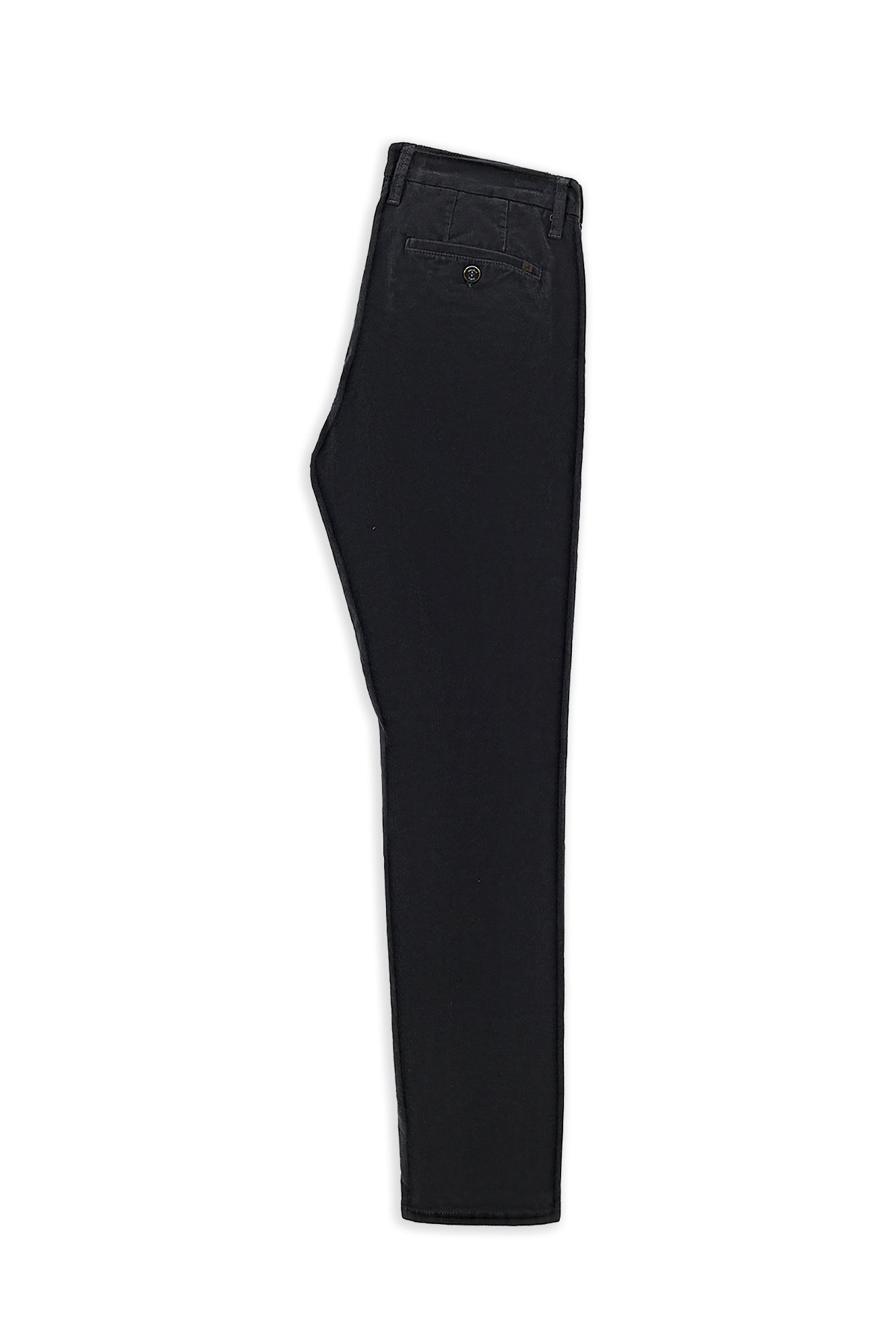 Koyu Lacivert Regular Fit Likralı Kadife Pantolon