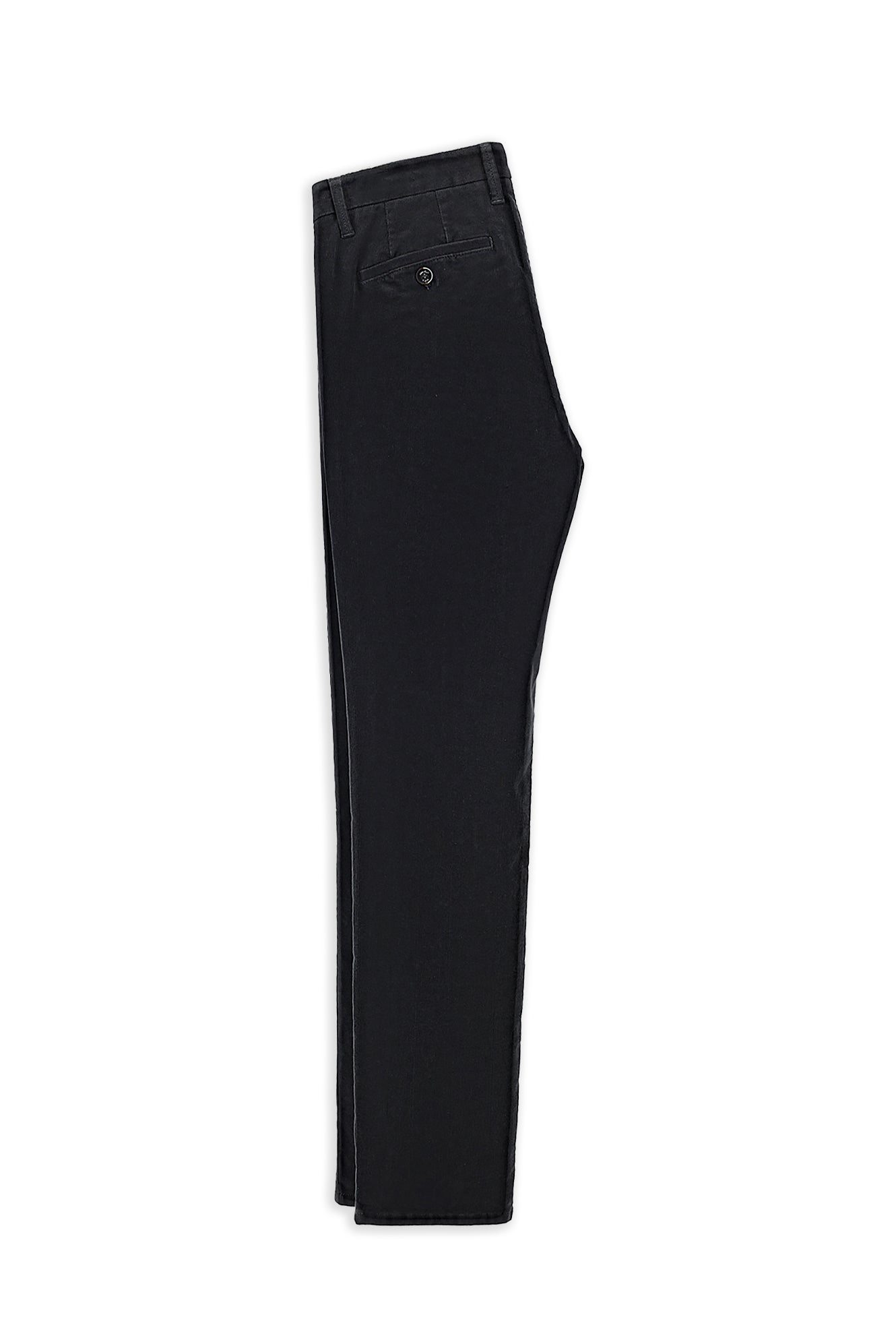 Koyu Lacivert Regular Fit Likralı Kadife Pantolon