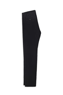 Koyu Lacivert Regular Fit Likralı Kadife Pantolon