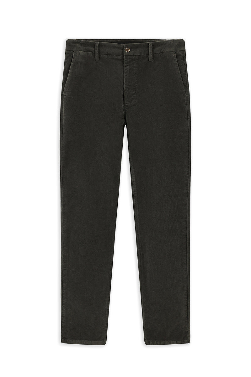 Açık Vizon Regular Fit Pamuklu Kadife Pantolon