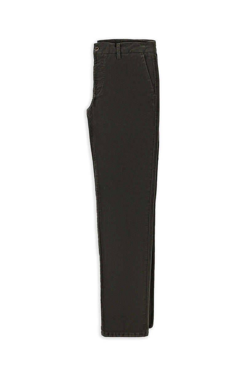 Açık Vizon Regular Fit Pamuklu Kadife Pantolon