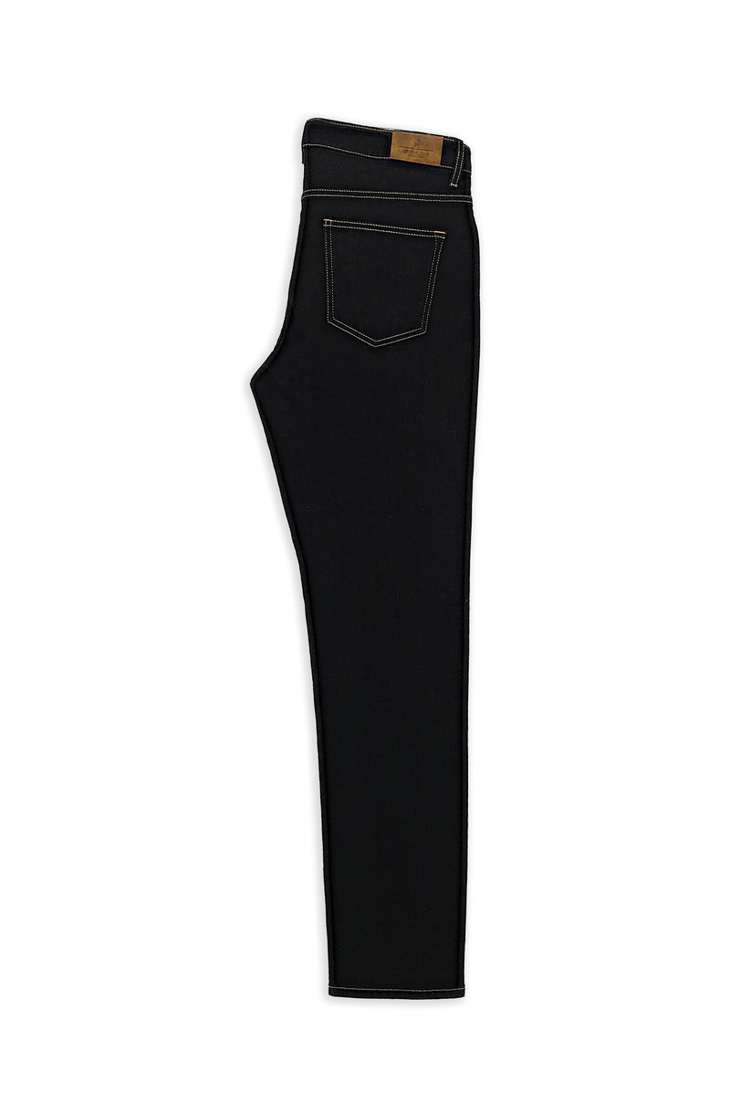 Koyu Lacivert Regular Fit Düz Pamuklu 5 Cep Denim Pantolon