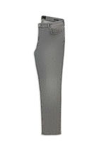 Orta Gri Relaxed Fit Rahat Kesim Likralı Denim Pantolon