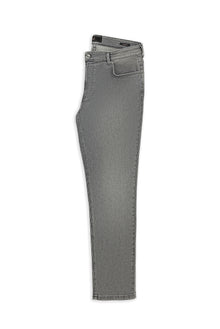 Orta Gri Relaxed Fit Rahat Kesim Likralı Denim Pantolon