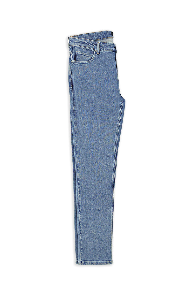 Uçuk Mavi Regular Fit Likralı Denim Pantolon