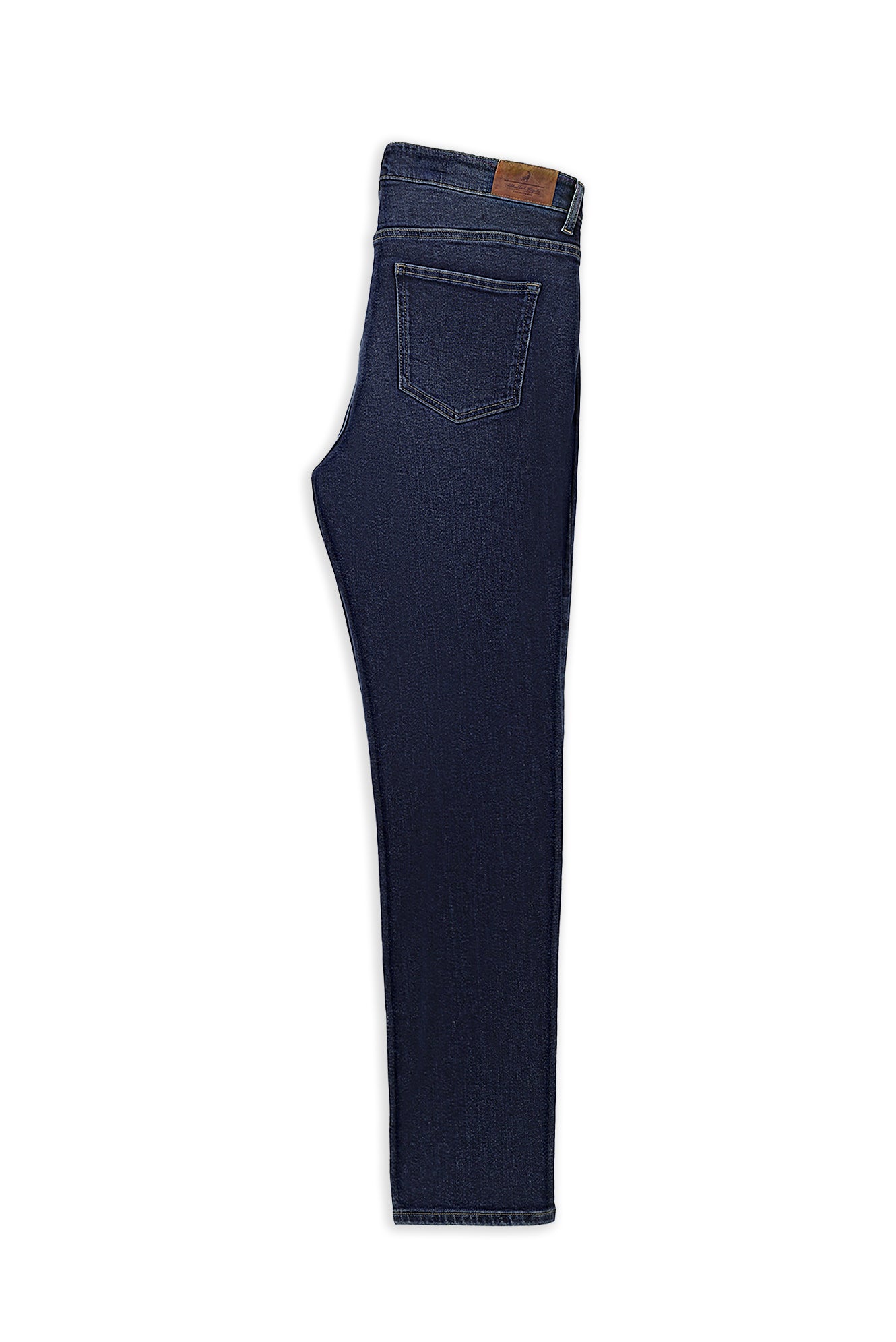 Koyu Mavi  Regular Fit Likralı Denim Pantolon