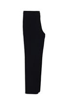 Siyah Regular Fit Likralı Çizgili Kanvas / Chino Pantolon