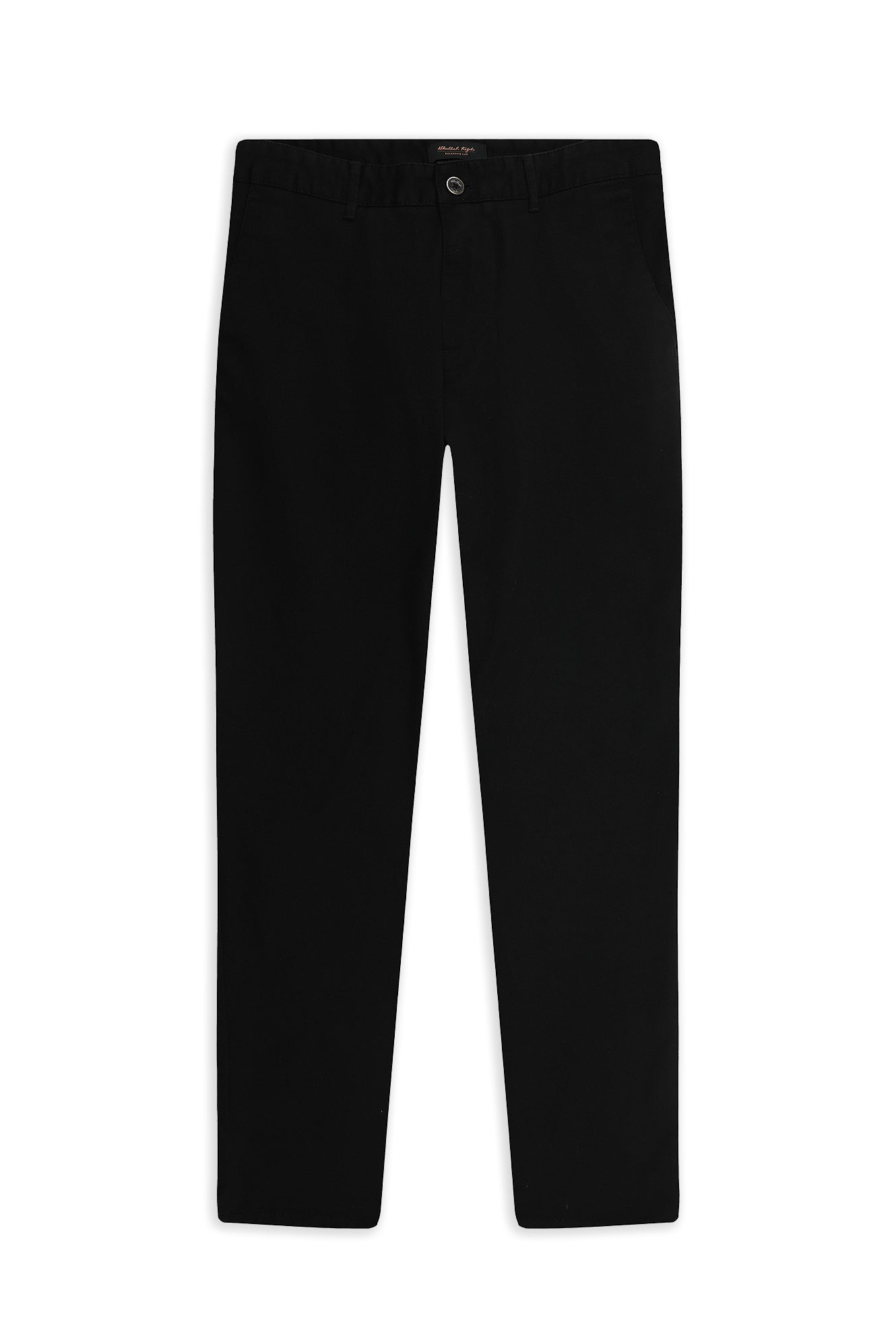 Siyah Relaxed Fit Rahat Kesim Likralı Kanvas / Chino Pantolon