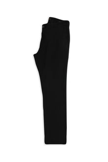 Siyah Relaxed Fit Rahat Kesim Likralı Kanvas / Chino Pantolon