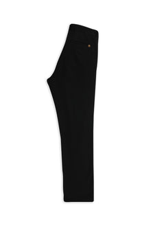 Siyah Relaxed Fit Rahat Kesim Likralı Kanvas / Chino Pantolon
