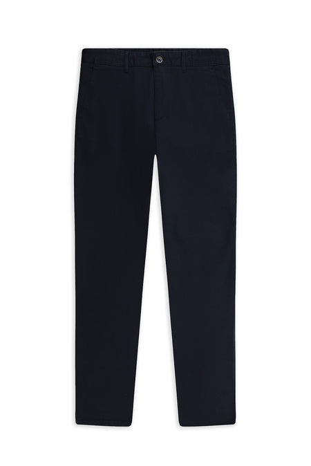 Koyu Lacivert Regular Fit Likralı Kanvas / Chino Pantolon