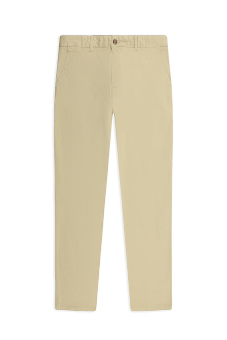 Orta Bej Regular Fit Likralı Kanvas / Chino Pantolon