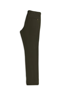 Orta Haki Regular Fit Likralı Kanvas / Chino Pantolon