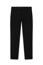 Siyah Regular Fit Lyocell Karışımlı Kanvas / Chino Pantolon