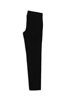 Siyah Regular Fit Lyocell Karışımlı Kanvas / Chino Pantolon