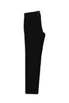 Siyah Regular Fit Lyocell Karışımlı Kanvas / Chino Pantolon
