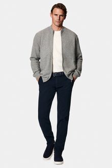 Koyu Lacivert 6 Drop Regular Fit Standart Kesim Lyocell Karışımlı Kanvas / Chino Pantolon