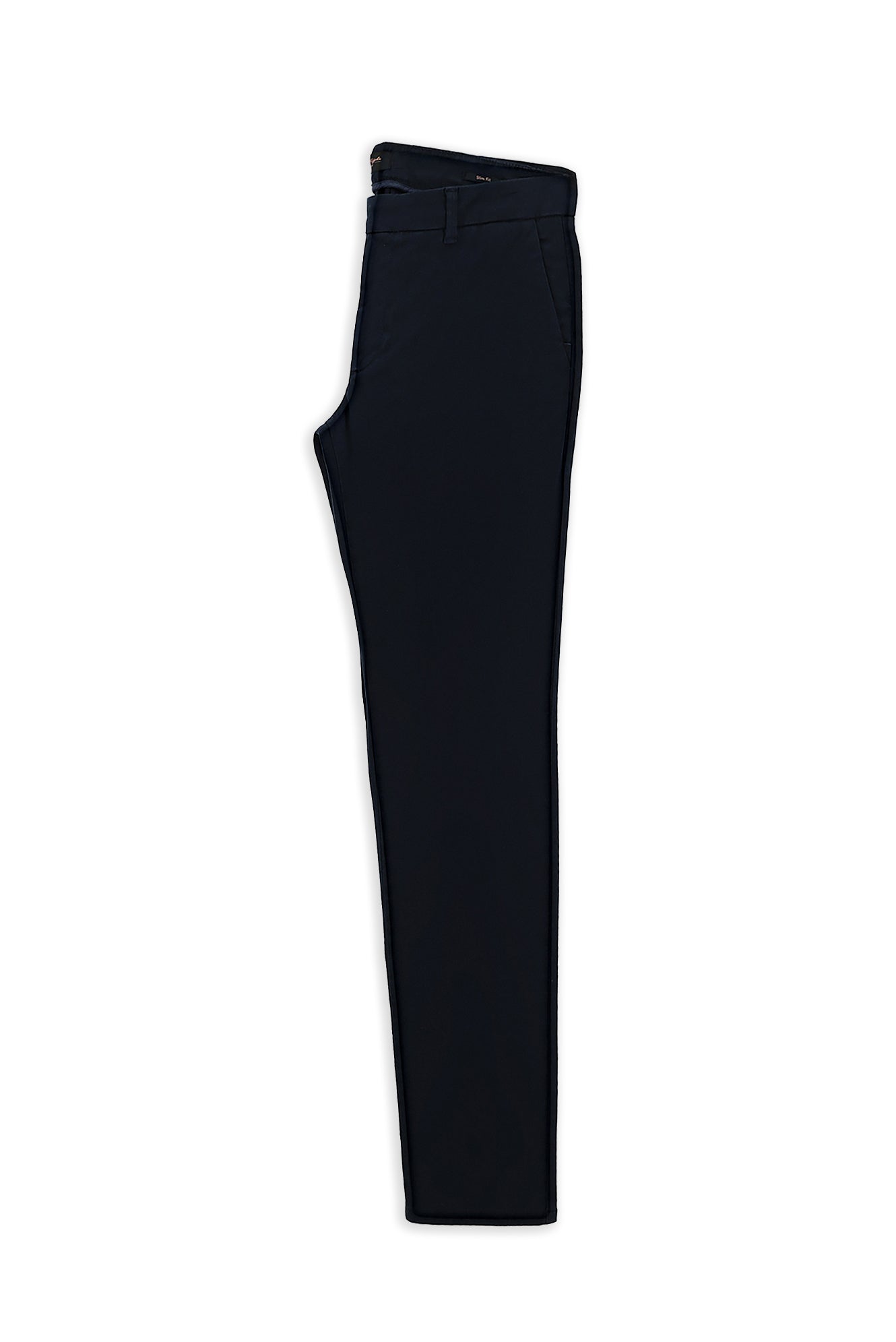 Koyu Lacivert Regular Fit Lyocell Karışımlı Kanvas / Chino Pantolon