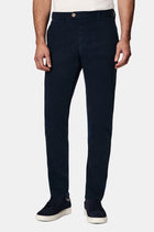 Koyu Lacivert 6 Drop Regular Fit Standart Kesim Lyocell Karışımlı Kanvas / Chino Pantolon