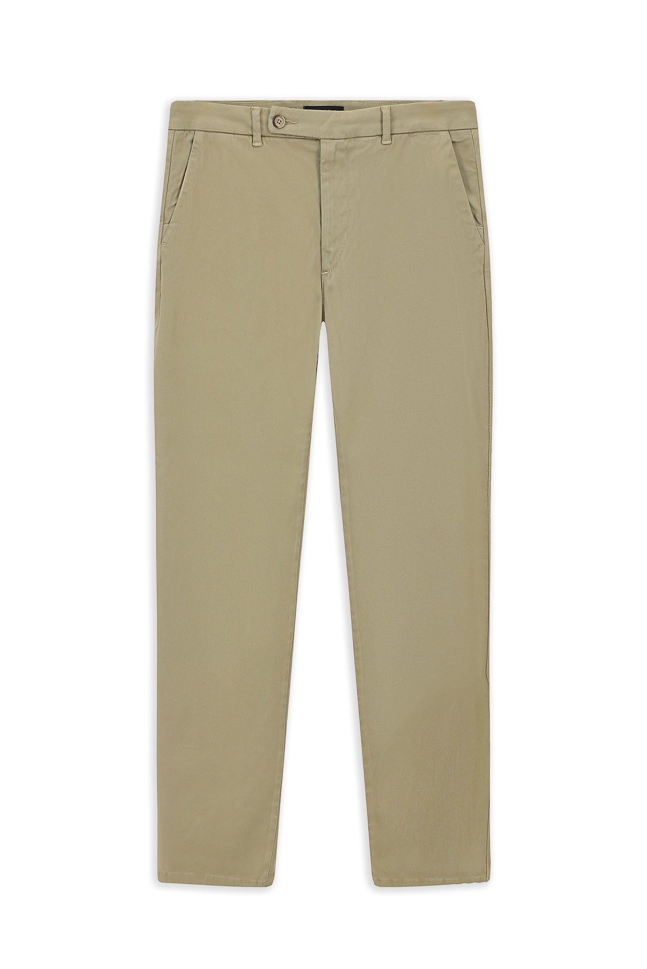 Açık Bej Regular Fit Lyocell Karışımlı Kanvas / Chino Pantolon