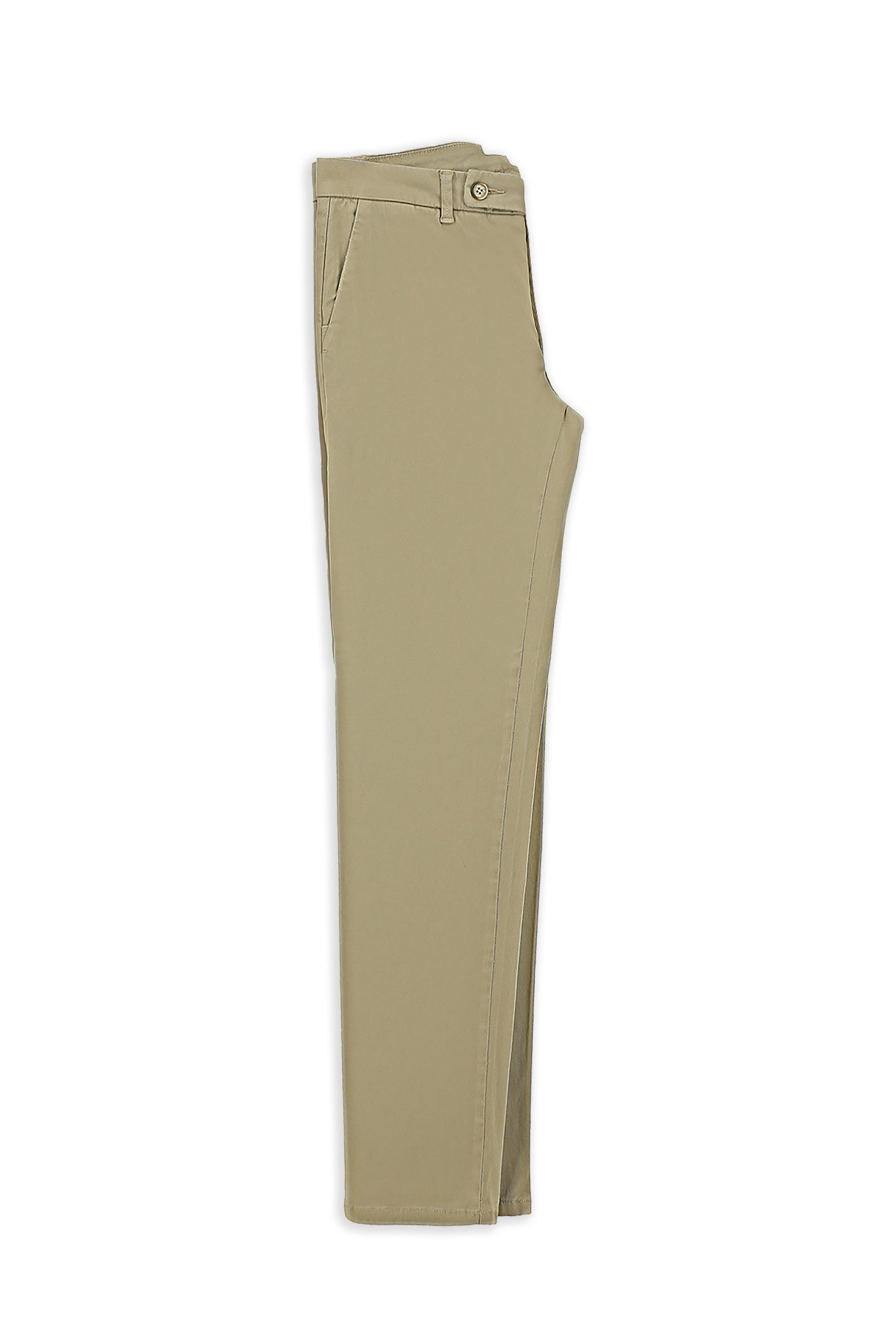 Açık Bej Regular Fit Lyocell Karışımlı Kanvas / Chino Pantolon