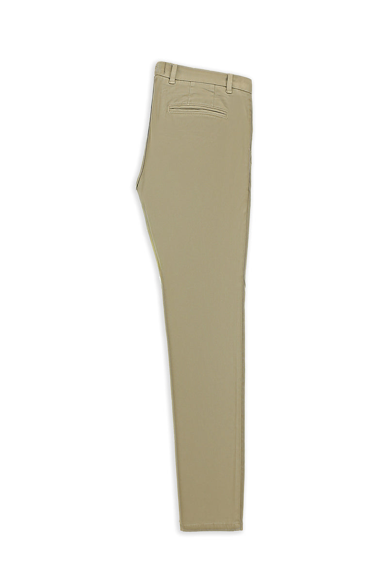 Açık Bej Regular Fit Lyocell Karışımlı Kanvas / Chino Pantolon