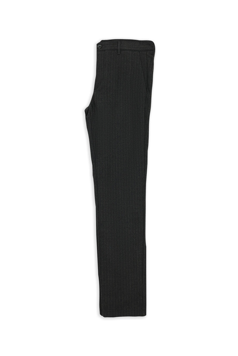 Orta Antrasit Slim Fit Pamuklu Likralı Chino/Kanvas Pantolon