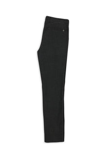 Orta Antrasit Slim Fit Dar Kesim Likral? Çizgili Kanvas / Chino Pantolon-Abdullah Ki??l?