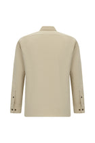 Orta Bej Uzun Kol Regular Fit İtalyan Pamuk Gömlek