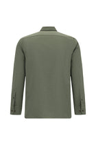 Orta Haki Uzun Kol Regular Fit İtalyan Pamuk Gömlek