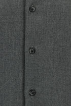 Açık Füme Uzun Kol Oversize Ekstra Rahat Kesim Cepli Yünlü Gömlek / Ceket