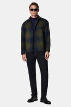 Orta Haki Uzun Kol Oversize Ekstra Rahat Kesim Pamuklu Ekose Oduncu Gömlek