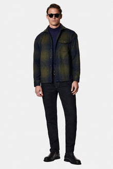 Orta Haki Uzun Kol Oversize Ekstra Rahat Kesim Pamuklu Ekose Oduncu Gömlek