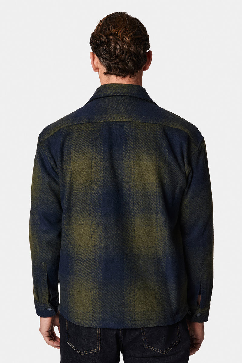 Orta Haki Uzun Kol Oversize Ekstra Rahat Kesim Pamuklu Ekose Oduncu Gömlek