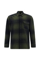 Orta Haki Uzun Kol Oversize Ekstra Rahat Kesim Pamuklu Ekose Oduncu Gömlek