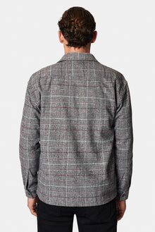 Orta Füme Uzun Kol Oversize Ekstra Rahat Kesim Yünlü Ekose Oduncu Gömlek