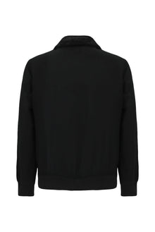 Siyah Kürklü Yaka Yün Bomber Mont / Ceket