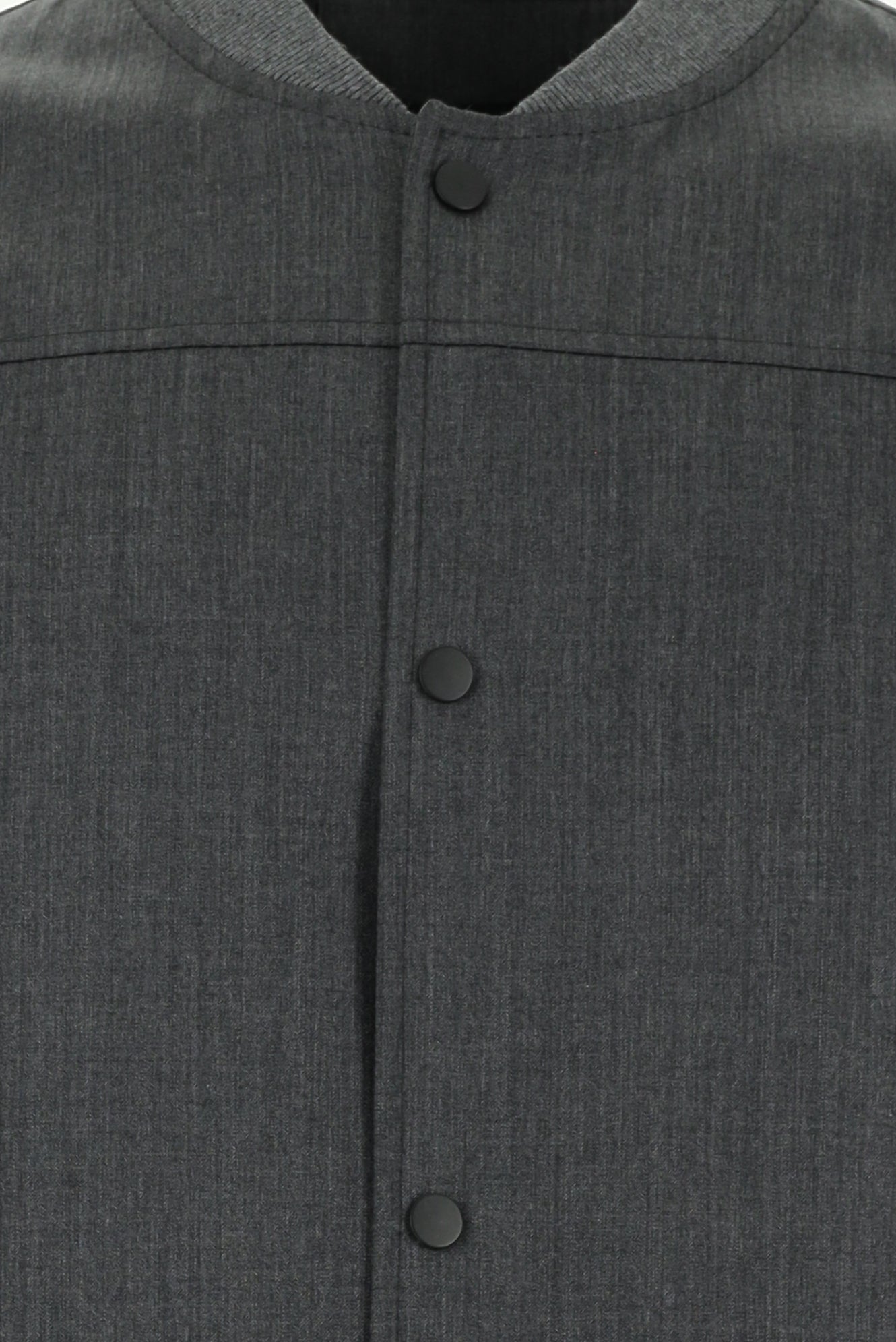 Aç?k Antrasit Slim Fit Dar Kesim Yünlü Bomber Ceket Mont-Abdullah Ki??l?