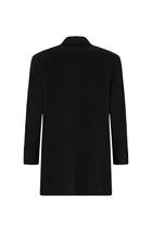 Siyah Düğmeli Cepli Sıcak Tutan Yünlü Kaşmir Klasik Kaban